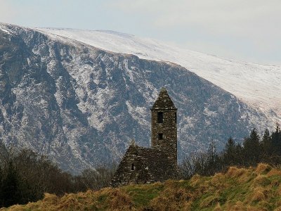 Glendalough - St Kevin's Kitchen - winter