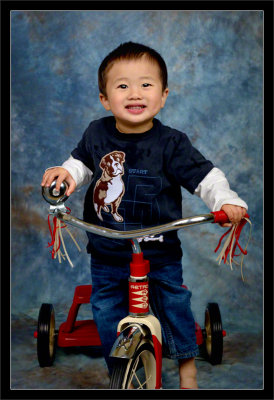 Zachary on Tricycle