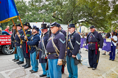 raising the colors Veteran's Day Parade 2012