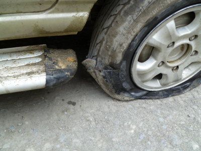 34 One of the many things that happened to our backup vehicle.jpg