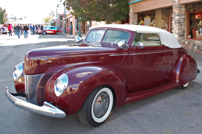 Old cars on display