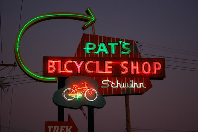 Pat's Bicycle at night