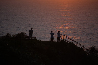 Watching the sunset from the North Shore