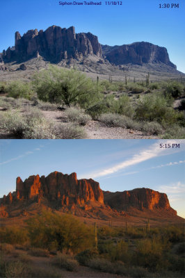 Contrasting Landscape 2: Start of Siphon Draw trail 11/18/12