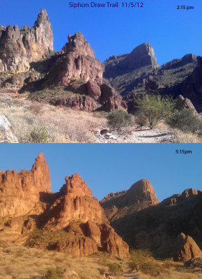 Contrasting Landscape 1: Siphon Draw trail 11/4/12