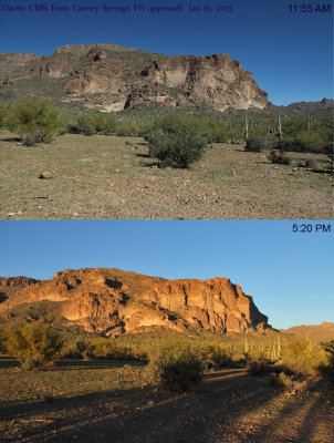 Contrasting Landscape 6: Dacite Cliff in Superstitions  1/19/13