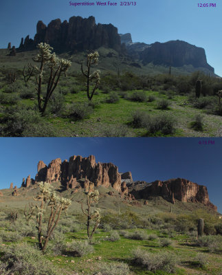 Contrasting Landscape 8: Superstition with snow