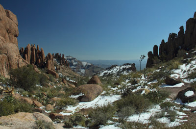 Western end of the ridgeline trail