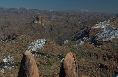 Weaver's Needle from Peak 5057