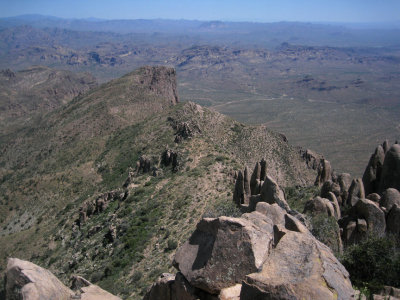 View from summit towards the southeast