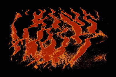 Sand Patterns 1 Burnt Orange