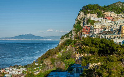 View of Villas and Vesuvius