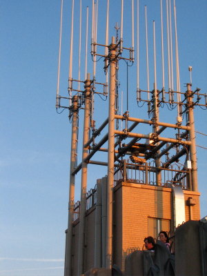 antennas on the roof