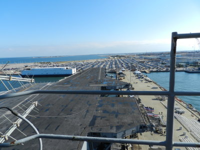 CVN-65 115 Vultures row- View of the bow.JPG