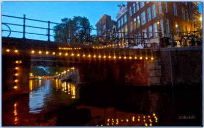 Amsterdam Canal at Night