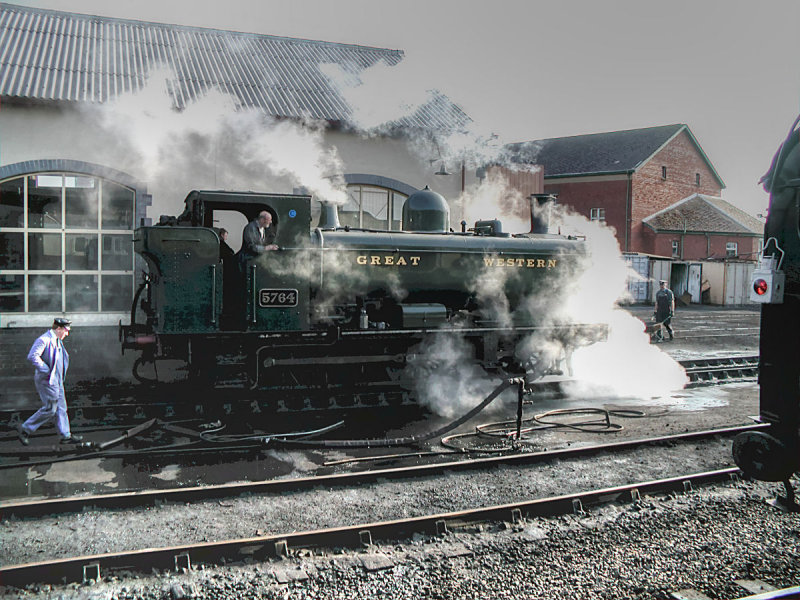 5764  at Minehead Motive Power Depot MPD.