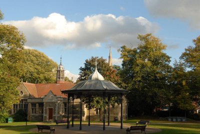 Band stand at Newark Castle.
