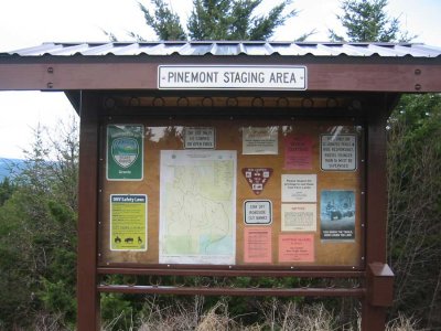 Pine Mont staging sign