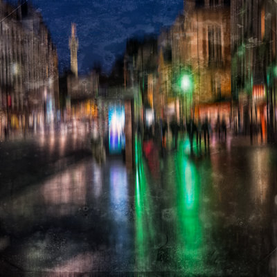 Night Reflections on rue de Rivoli