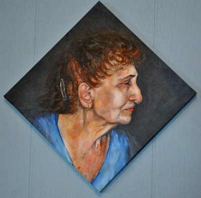 Diamond Portrait Woman (on display at UW Hillel)