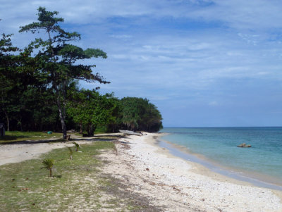 The beach at Million Dollar Point 7 km east of Luganville