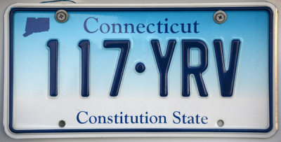 Connecticut License Plate