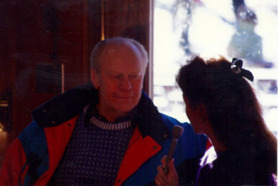 President Ford at Beaver Creek, 1989