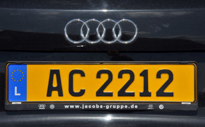 Luxembourg License Plate 