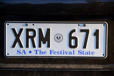 SA The Festival State license plate