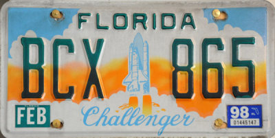 Florida License Plate - Challenger
