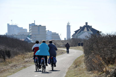 Cycling in to Noordwijk aan Zee