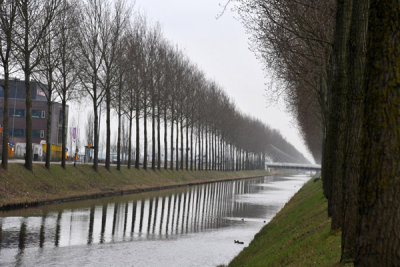 Cycling from Schiphol to the Bulb Region, Hoofdweg Westzijde, Hoofddorp-Haarlemmermeer