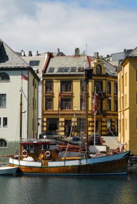 Old wooden fishing boat, Ålesund