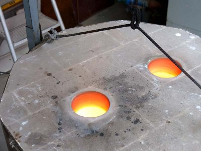 Raku Kiln Under Fire