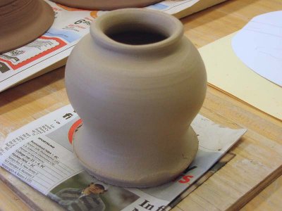 Raku Vase #1 Thrown