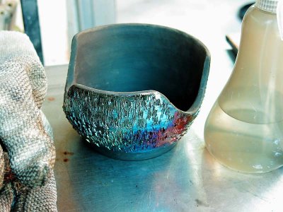 Textured Raku Bowl
