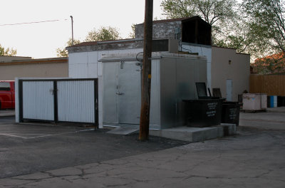 Restaurant's storage sheds