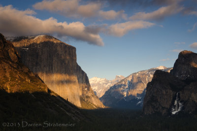 Sun Setting Over the Valley