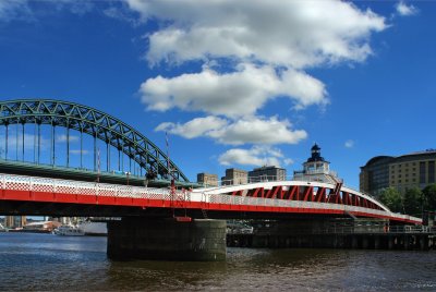swing bridge and tyne bridge