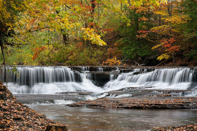 Quarry Road Cascades. South Chagrin River. Ohio