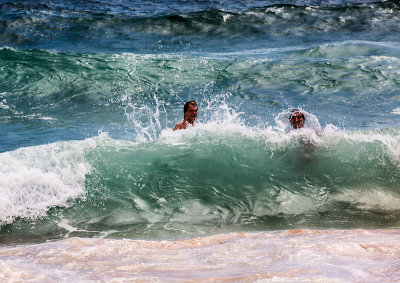 Fun in surf at Palm Beach