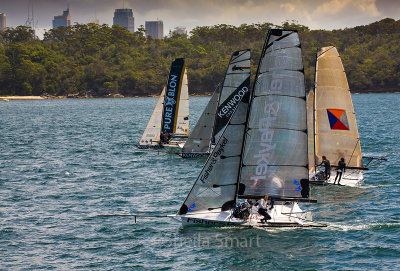 18 footers on Sydney Harbour 