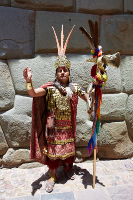 A real Inca, well for the tourists....