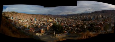 Panoramic View over La Paz (stitched together)