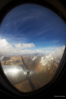 I had a propeller window seat