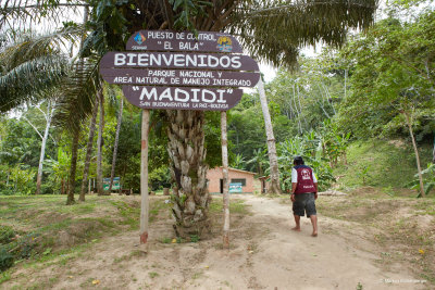 we had to register at the entrance of Madidi Park