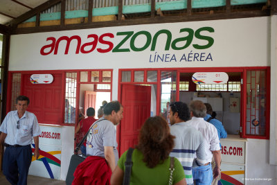 at the airport in Rurrenabaque