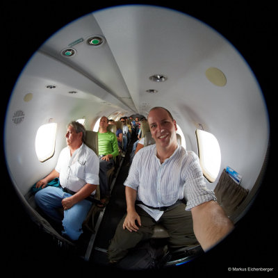 back in the plane