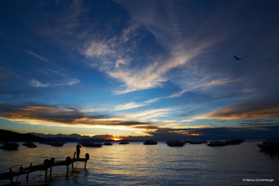 from the shore, one could watch the sunset
