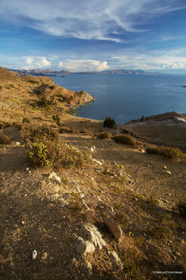 view down to the coast